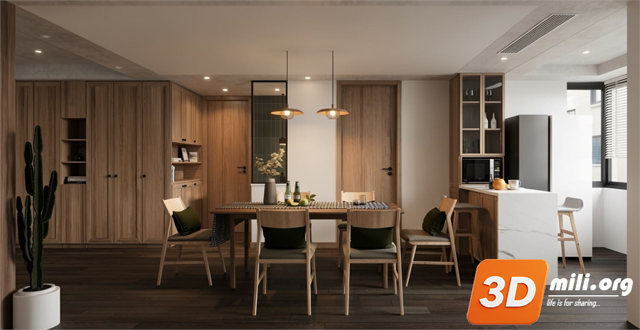 Dining Table Set Skp Files